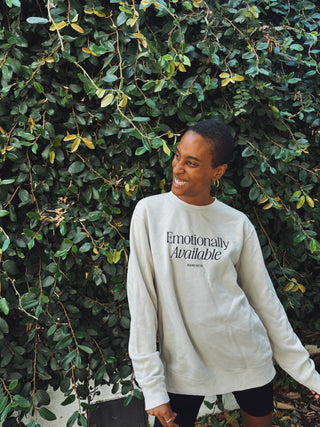 Emotionally Available Crewneck Ivory